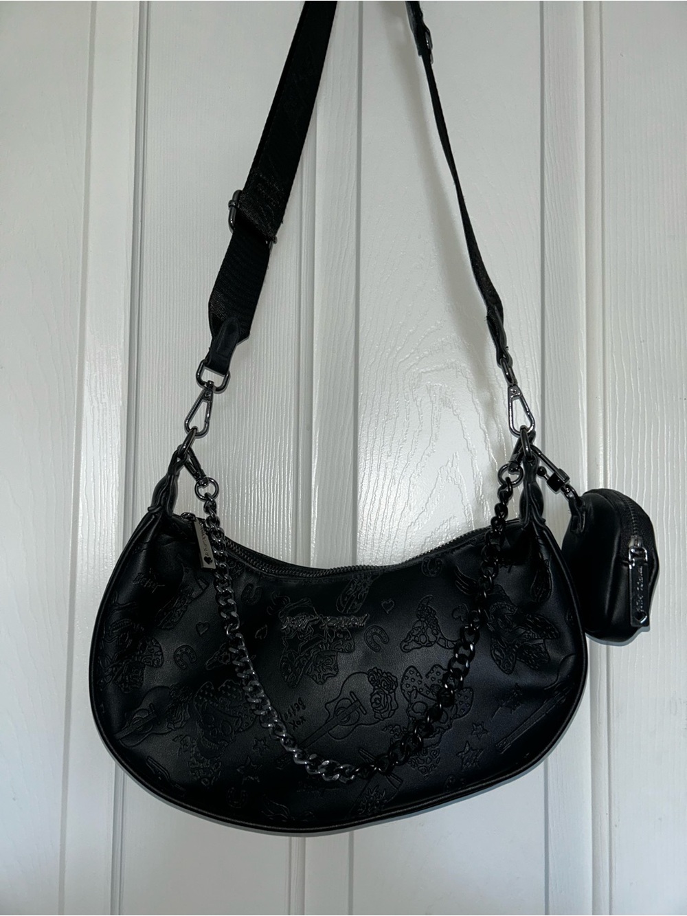 Betsey Johnson Black Western Shoulder Bag / Crossbody Purse 🤠✨